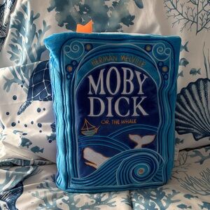 NWT Punchkins Moby Dick Book Pillow